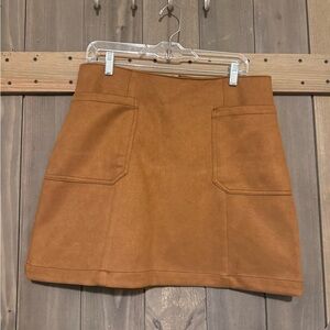 Maurices Brown A-Line Mini Skirt Casual